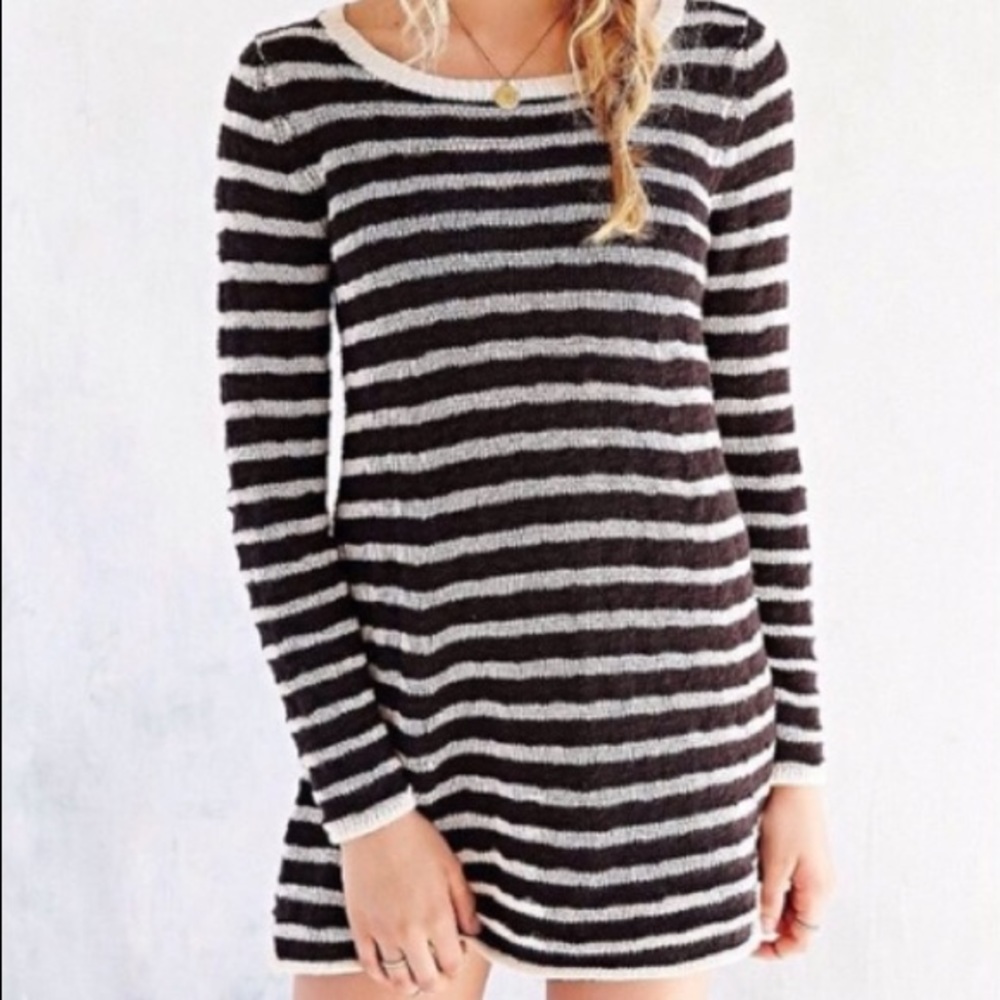 3 for $15 - BDG Striped Sweater Dress with Zipper
